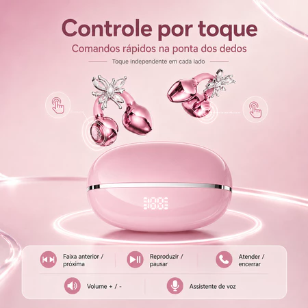 Controle por toque em cada lado